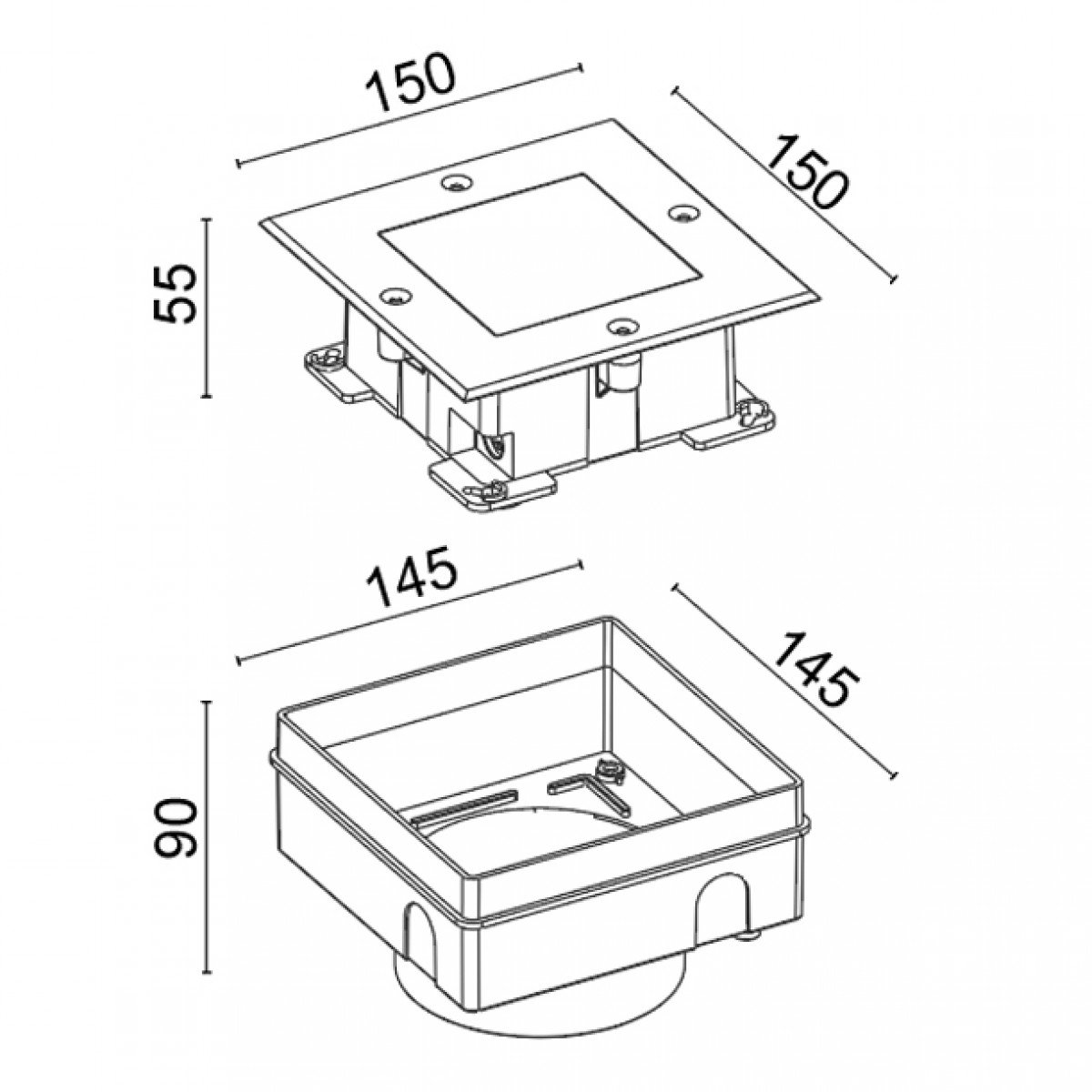 Floor light inground Pro Spot